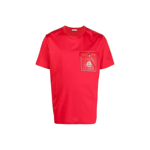 MONCLER Red Мужская T-рубашка