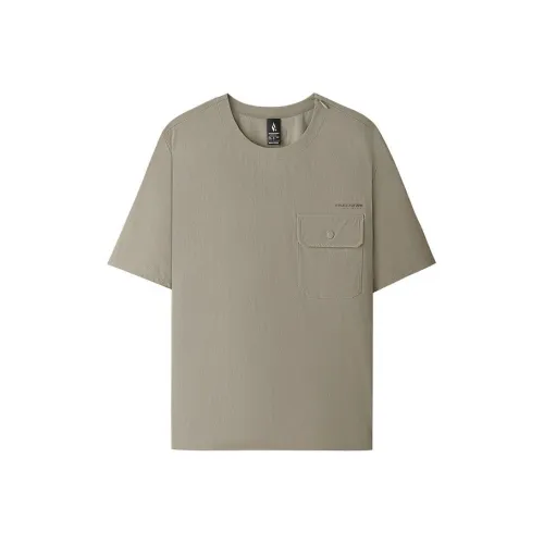 Skechers SKECHLUXE SS25 T-Shirt Мужской Ореховый Серый