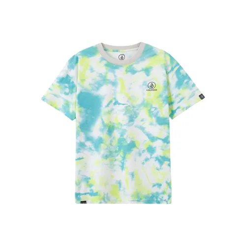 Volcom T-Shirt Унисекс Синий Зеленый