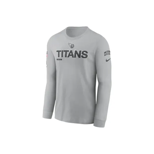 nike NFL FW24 Tennessee Titans Salute To Service Талисман Edge Legend T Рубашка Мужская Планшет Серебряный