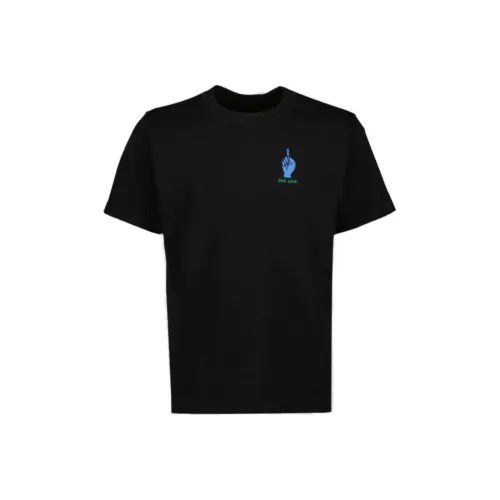 Sacai совместная черная мужская футболка