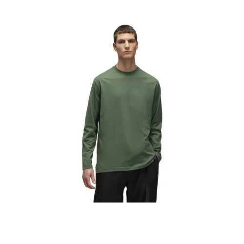 Y 3 Оливково-зеленая Унисекс Футболка