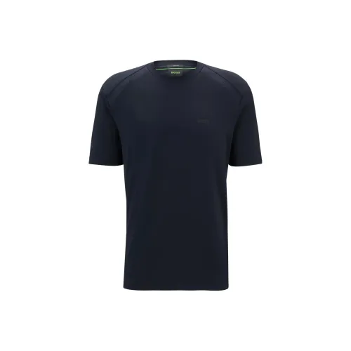 Hugo Boss Темно-синие мужские футболки T