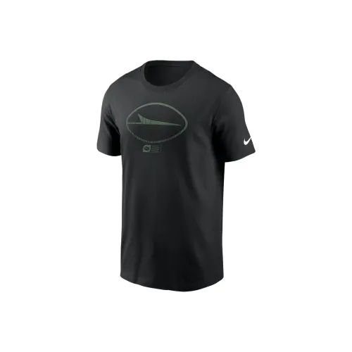 nike New York Jets NFL Выцветший Essential T-Shirt Мужской Черный