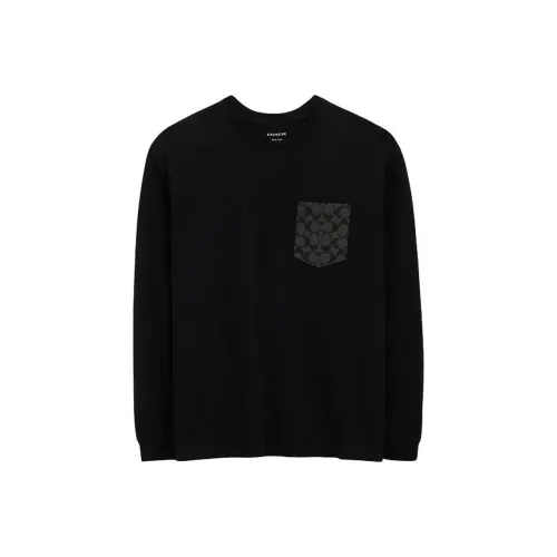 COACH Мужские черные T-рубашки