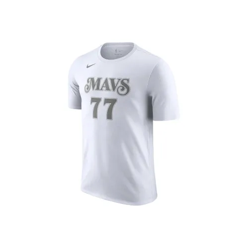 Nike x NBA Dallas Mavericks Luka Dončić Essential Городской Edition Футболка Мужская Белая