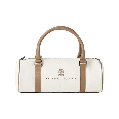 BRUNELLO CUCINELLI Хлопок Сумка Женская Белая и Коричневая