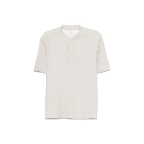 BRUNELLO CUCINELLI SS25 T Рубашка Мужская Светло-Серый