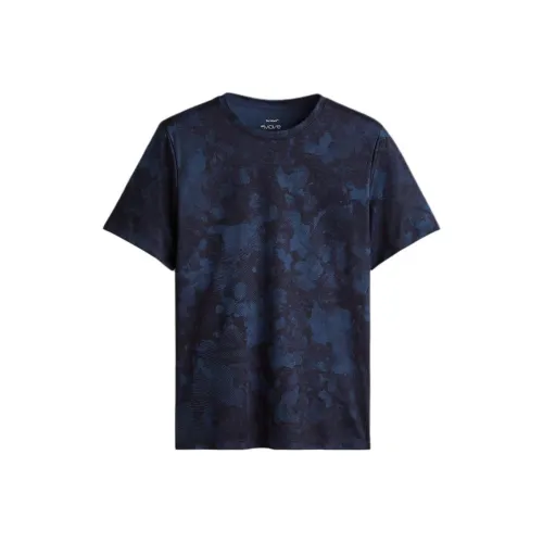 H&M Морской Синий Мужская T-Рубашка