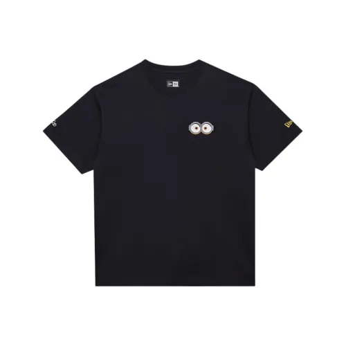 New Era Minions Co Брендированная Серия Черная Унисекс Футболка