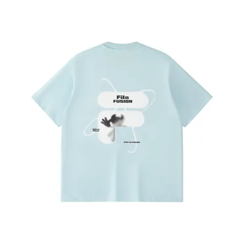 FILA FUSION FOB T-Shirt Унисекс Cyan Light Blue