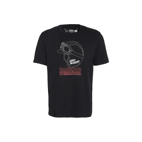 BARBOUR Мужские черные T-рубашки