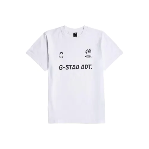 STAR Натуральная Белая Мужская T-Рубашка