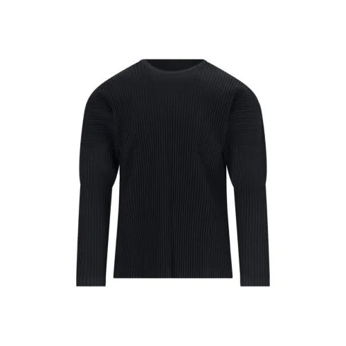 Homme Plissé Issey Miyake Рубашка Мужская Черная