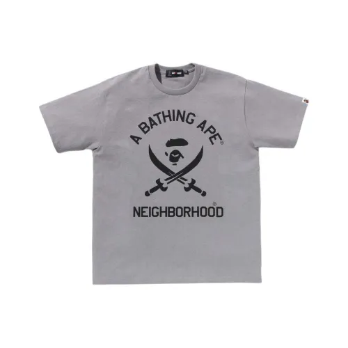 A BATHING APE NEIGHBORHOOD Co Бренд SS25 T-Shirt Унисекс
