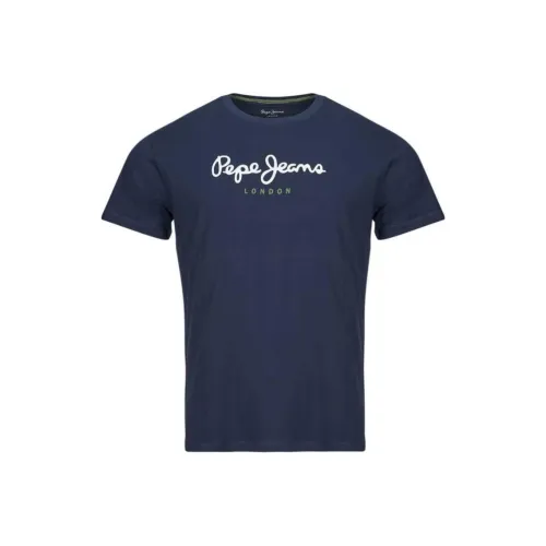 Pepe Jeans Синий Мужской T-Рубашки