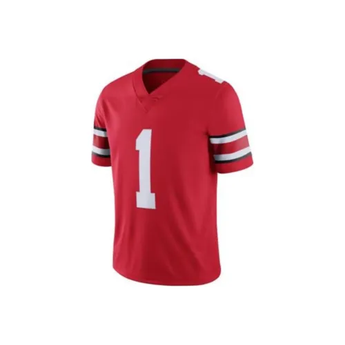 nike Dri Fit COLLEGE Ohio State Buckeyes Game Jersey T-Shirt Мужская Университетская Красная