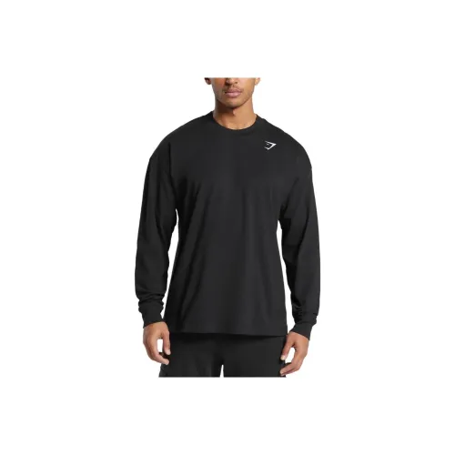 GYMSHARK Western Long Sleeve T-Shirt Рубашка Мужская Серого цвета