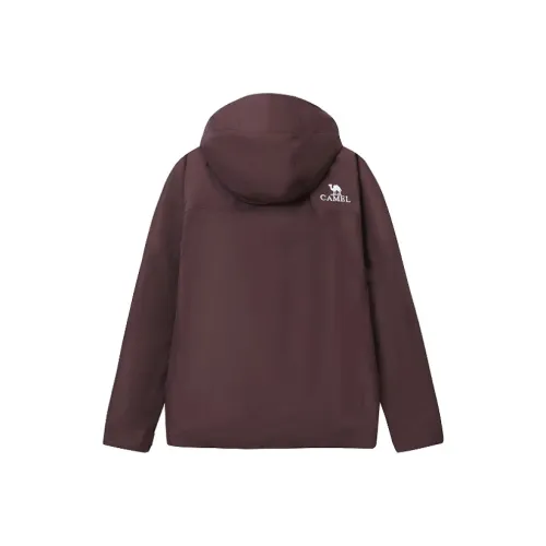 CAMEL Все Погода Водонепроницаемый Ветрозащитный And UV Protection Ветровка Унисекс Бордовый