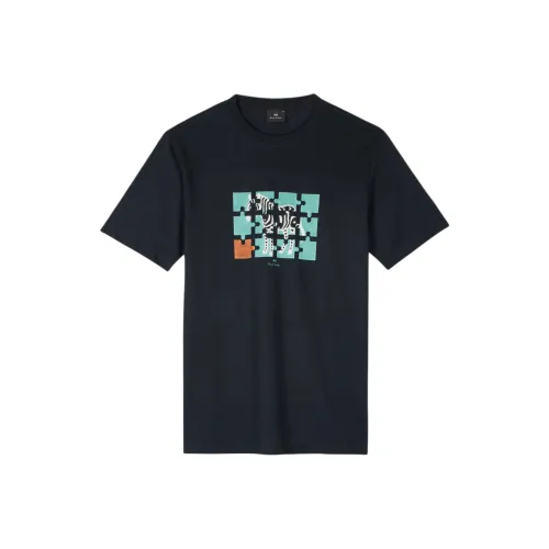 Paul Smith FW24 T Рубашка Мужская Морской Синий