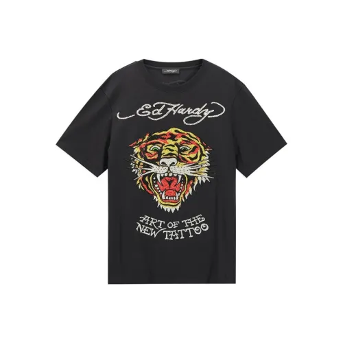 Ed Hardy Черные Мужские T-Рубашки