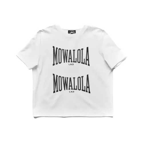 Mowalola Белая Мужская T-Рубашка