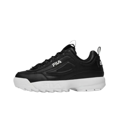 FILA Disruptor 2 Low Топ Повседневная обувь Женская Черный Белый