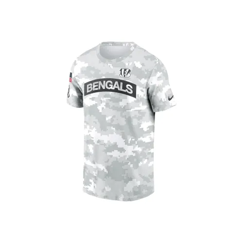 nike Dri FitNFL CINCINNATI Bengals Salute To Service Edge Свод T Рубашка Мужская Белая
