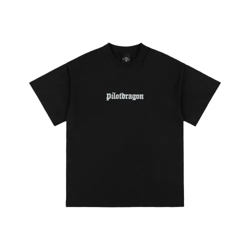 PILOTDRAGON Круглый вырез T-рубашка Унисекс