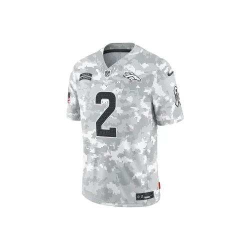nike Dri FitNFL FW24 Patrick Surtain II Denver Broncos Salute To Service Ограниченная футболка мужская белая