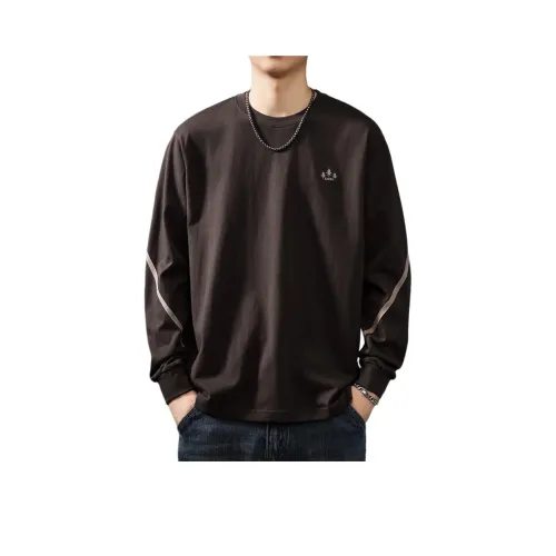 Devanro T-Shirt Мужская Темно-Коричневая