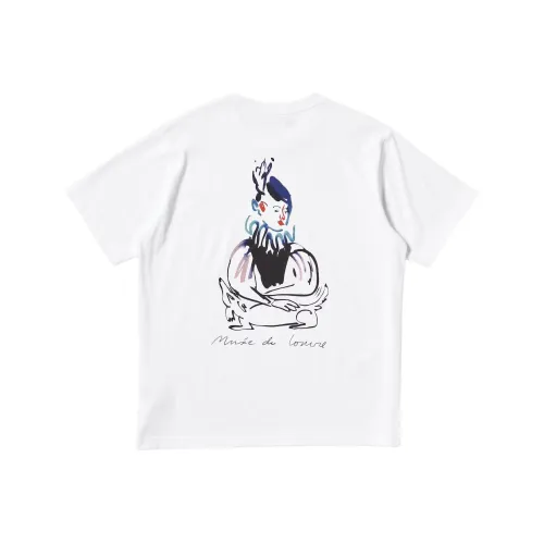 UNIQLO Louvre x Camille Henrot Collaboration Белая Унисекс Футболка