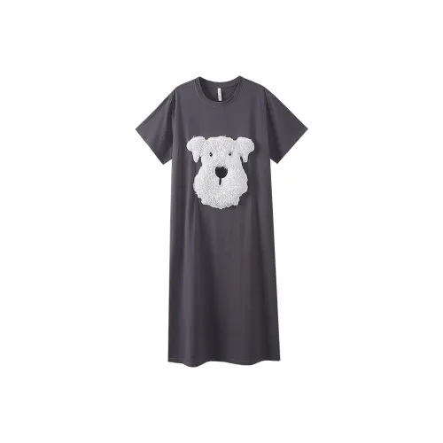 DAMOS·LOVE Loose Fit Lazy Ночная сорочка с карманом Женская