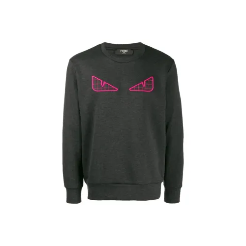 Fendi Темно-серый Мужской Свитшот