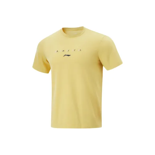 LINING Table Tennis Collection Sports Lifestyle Collection T-Shirt Унисекс Парафин Желтый