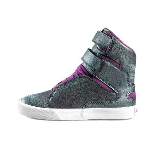 Кроссовки для скейтбординга SUPRA Society 2 High Top Серый Зеленый Женский