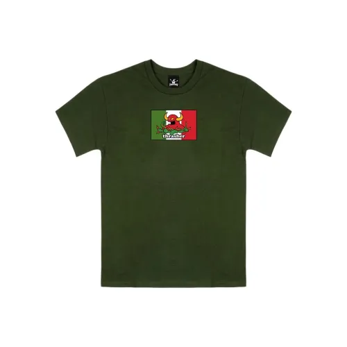Thrasher Зеленая Унисекс Футболка