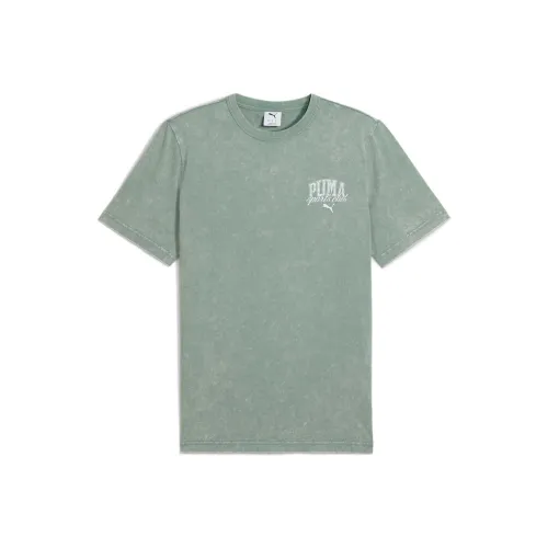 PUMA Туманно-голубой Мужской T-рубашки