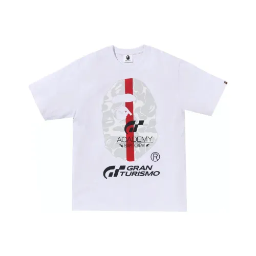 A BATHING APE x Gran Turismo T-Shirt Унисекс Белый