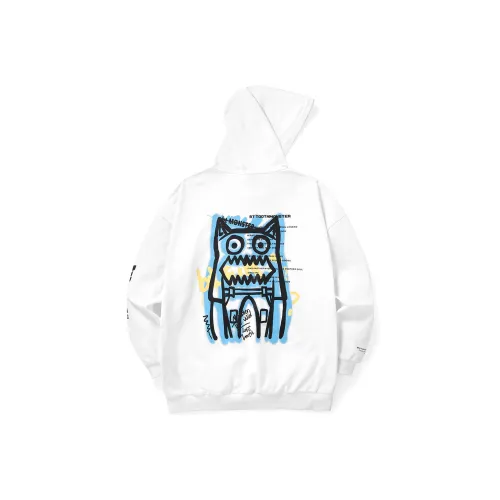 BT С капюшоном свободный крой обычный свитшот унисекс