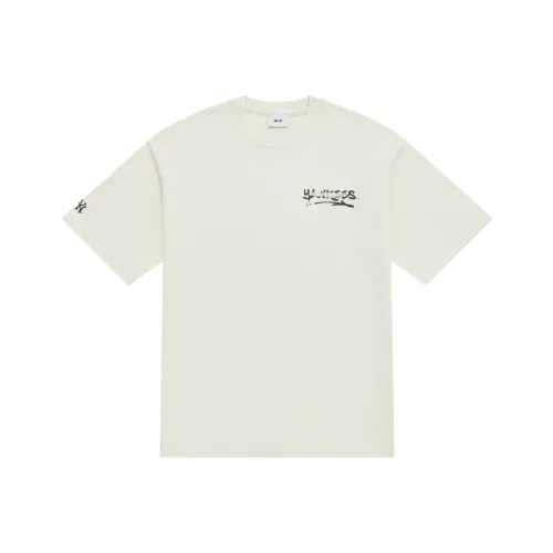 Mlb Base Logo New York Yankees Basic Collection SS25 T-Shirt Унисекс Deep Айвори