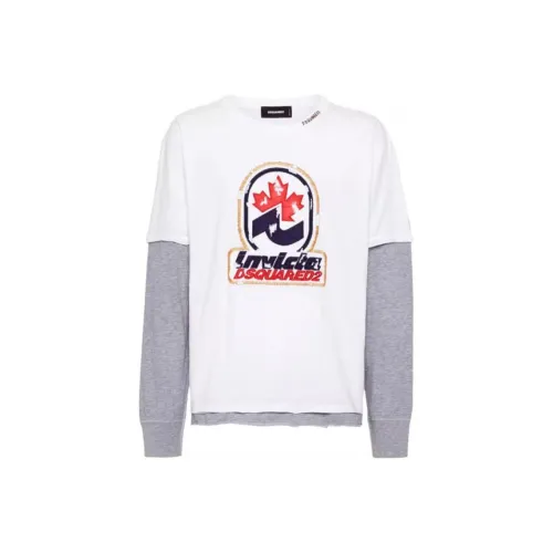 DSQUARED 2 Белый Мужской T-Рубашки