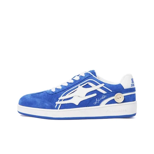 KILLWINNER Slip-resistant Abrasion-resistant Low-top Skateboard Shoes Women's Lake Blue Кроссовки KILLWINNER с низким верхом устойчивые к скольжению и износу женские цвет озерно-голубой