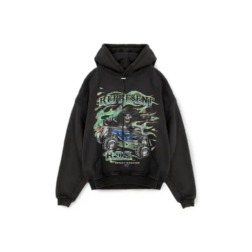 REPRESENT Черный Унисекс Свитшоты