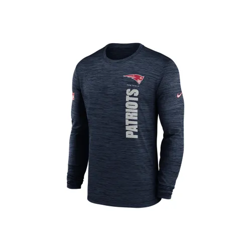 nike Мужская Dri Fit NFL Long Sleeve T-Рубашка T-Рубашка Мужская Морской Синий