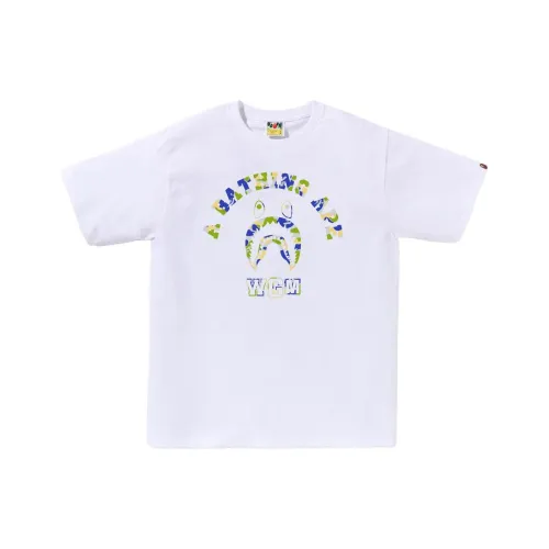 A BATHING APE Рубашка Мужская Белая Зеленая