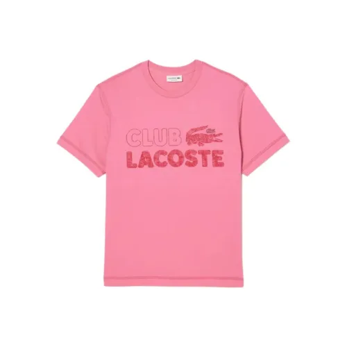 Розовые мужские футболки T от LACOSTE Collaboration