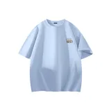 [Dense 100% cotton] Ледниково-голубой (Ручная надпись логотип на груди)