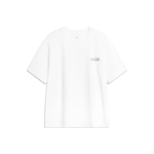 LINING Стандартный Белый Мужская Футболка