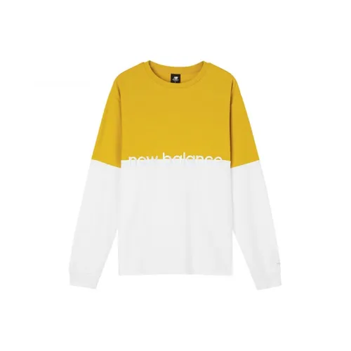 New Balance Athletics Pique Толстовка Мужская Желто-Белая Многоцветная